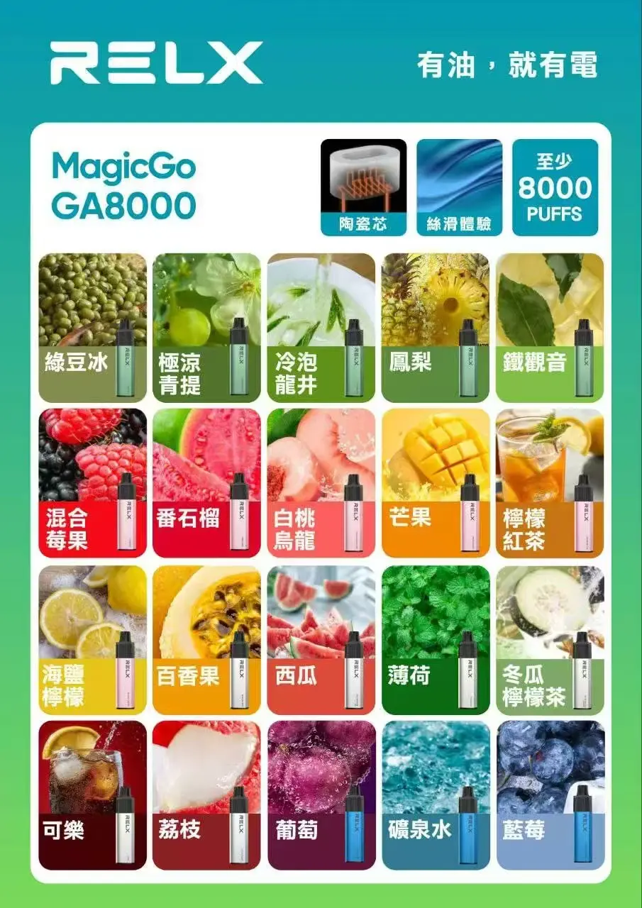 RELX悅刻GA8000 拋棄式一次性|即棄型電子煙裝置|8000口:圖片 2